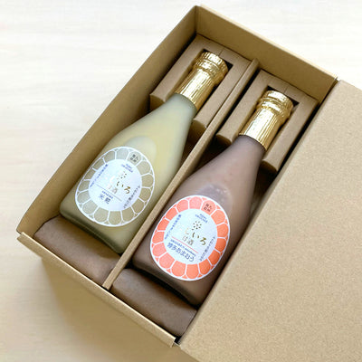 [Für Geschenke] Urano Sojasauce Brauerei Nijiiro Amazake 320g 2 rotes und weißes Geschenkset