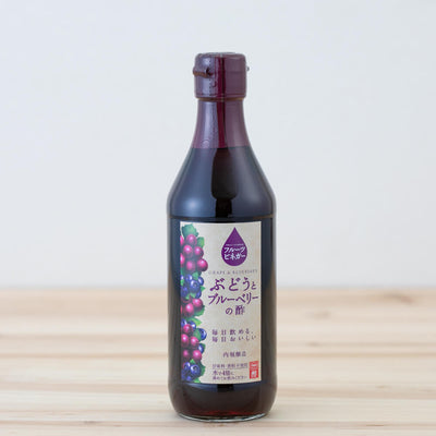 Uchibori Jozo Fruchtessig, Trauben- und Blaubeeressig, 360 ml