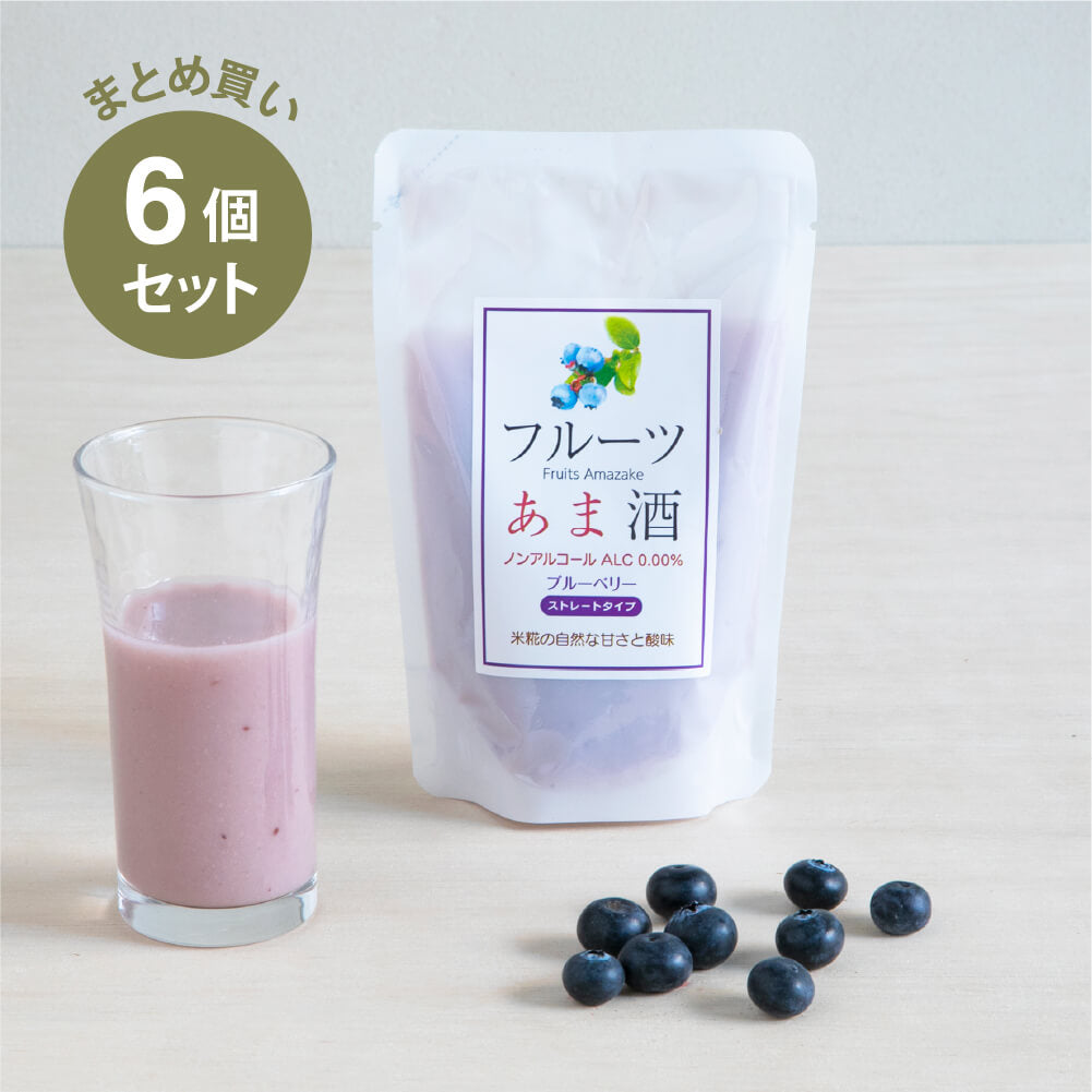[Großkauf] Koji Wadaya Fruit Amazake Blueberry 160 ml 6er-Pack-Set