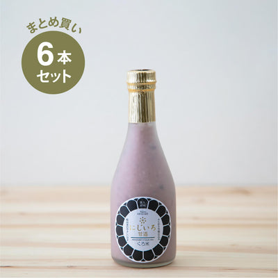 [Bulk Purchase] Urano Soy Sauce Brewery Nijiiro Amazake Black Rice 320g x 6 Set