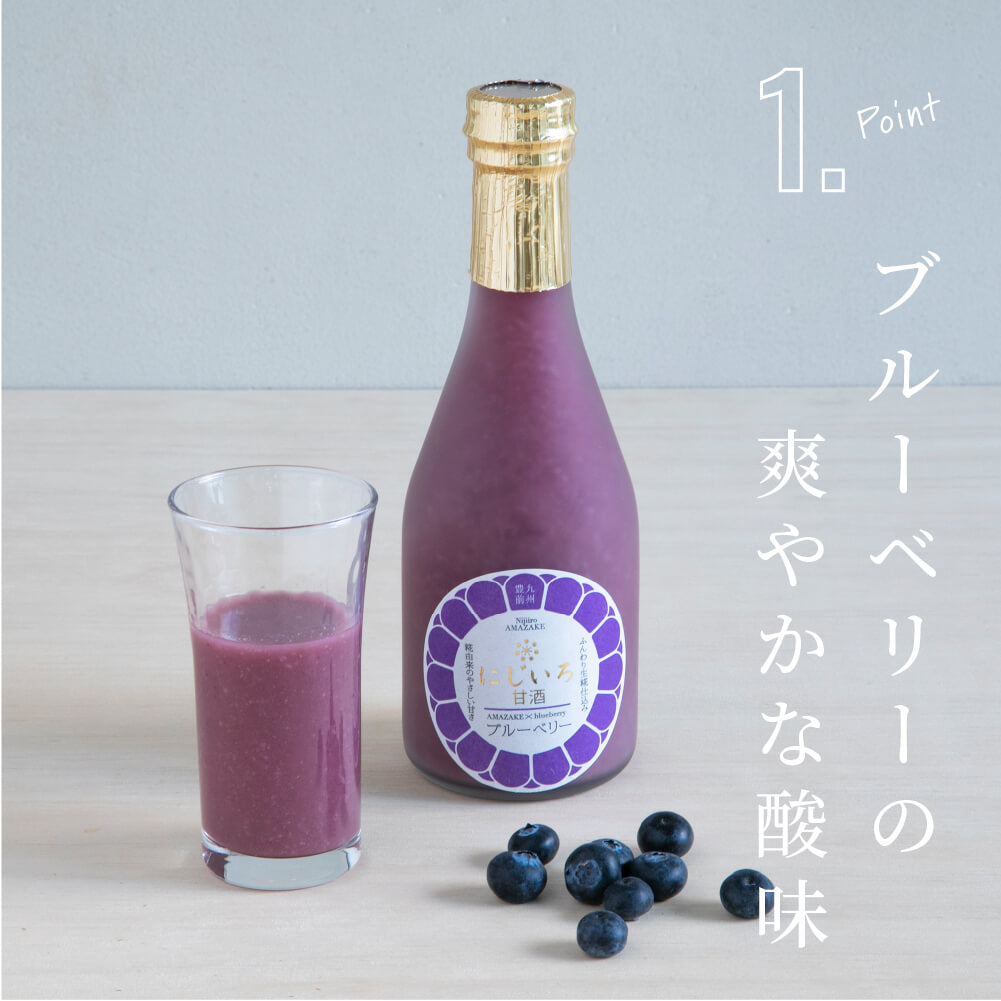 Sommer 2023 Limited [Sanfte Süße von Blaubeeren] Nijiiro Amazake Blueberry 320g